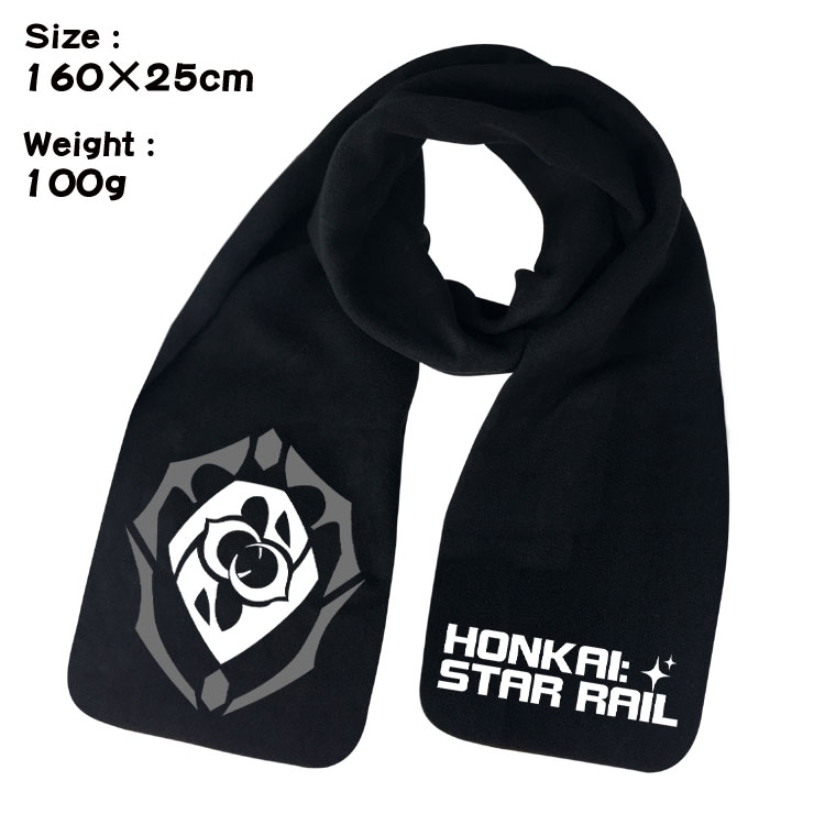 Honkai: Star Rail Anime full color high-quality fleece scarf 160X25CM