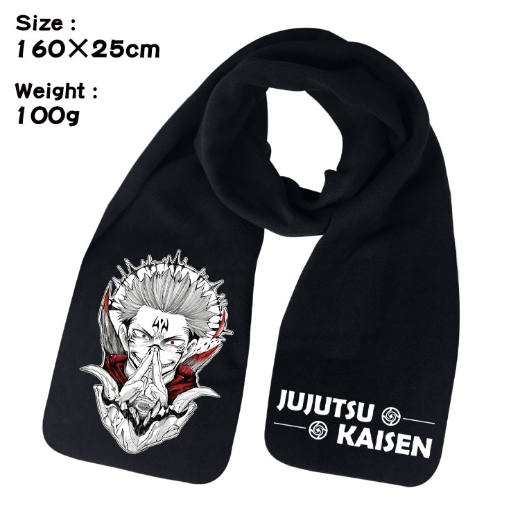 Jujutsu Kaisen Anime full color high-quality fleece scarf 160X25CM