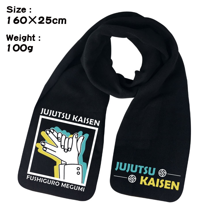 Jujutsu Kaisen Anime full color high-quality fleece scarf 160X25CM