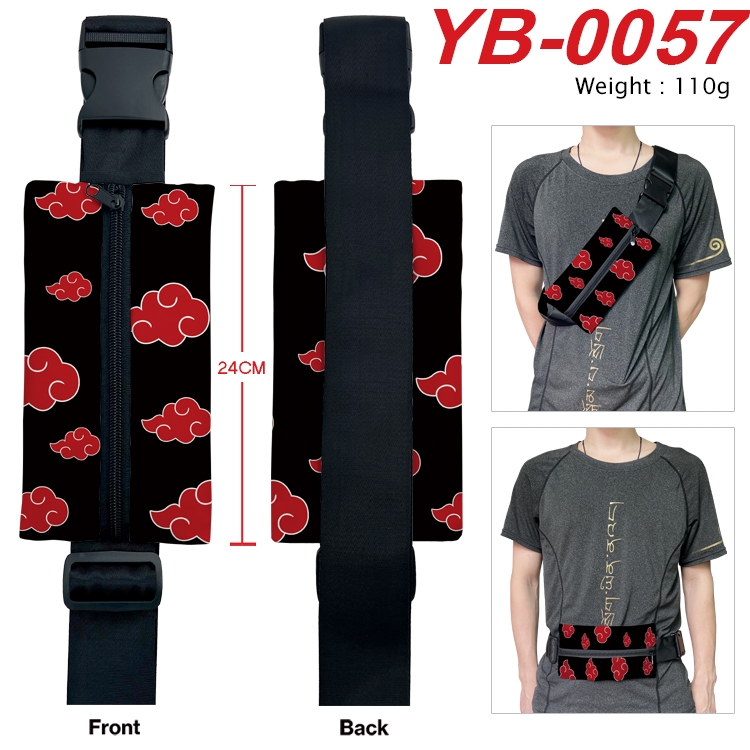 Naruto Anime Canvas Shoulder Bag Chest Bag Waist Bag 110g YB-0057