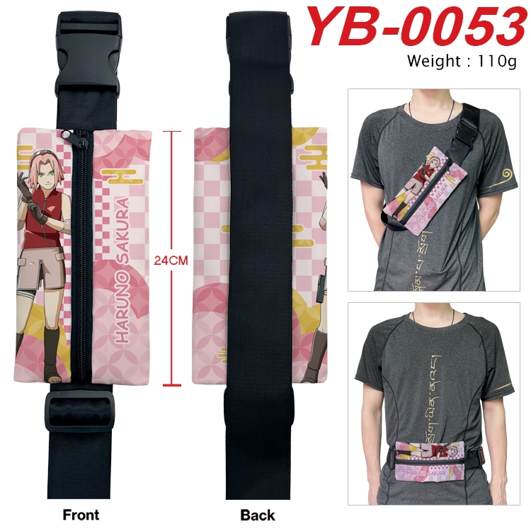 Naruto Anime Canvas Shoulder Bag Chest Bag Waist Bag 110g YB-0053