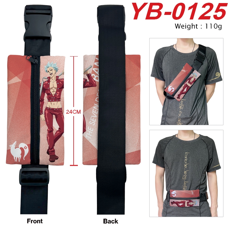 The Seven Deadly Sins Anime Canvas Shoulder Bag Chest Bag Waist Bag 110g YB-0125