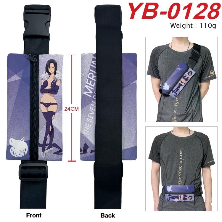 The Seven Deadly Sins Anime Canvas Shoulder Bag Chest Bag Waist Bag 110g YB-0128