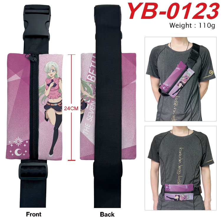 The Seven Deadly Sins Anime Canvas Shoulder Bag Chest Bag Waist Bag 110g  YB-0123