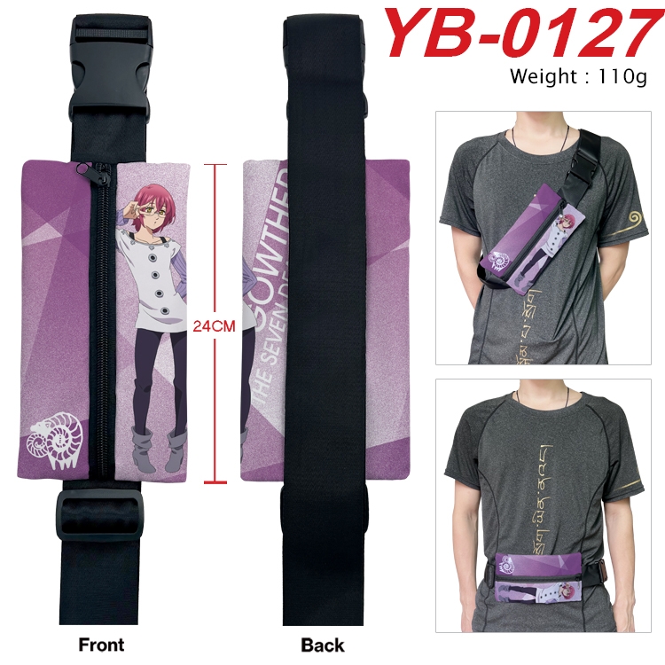 The Seven Deadly Sins Anime Canvas Shoulder Bag Chest Bag Waist Bag 110g  YB-0127