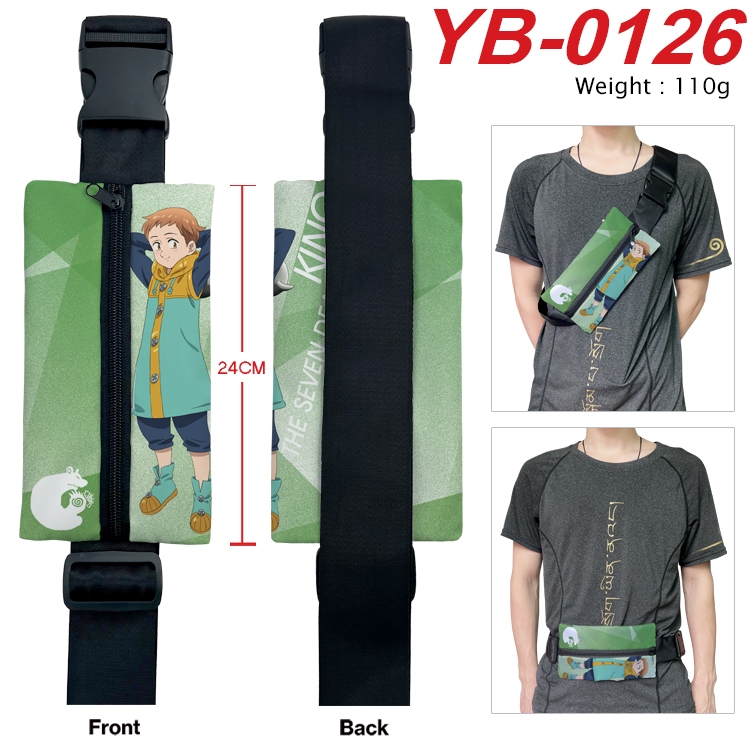 The Seven Deadly Sins Anime Canvas Shoulder Bag Chest Bag Waist Bag 110g YB-0126