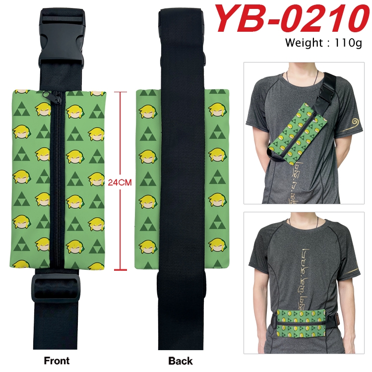 The Legend of Zelda Anime Canvas Shoulder Bag Chest Bag Waist Bag 110g YB-0210