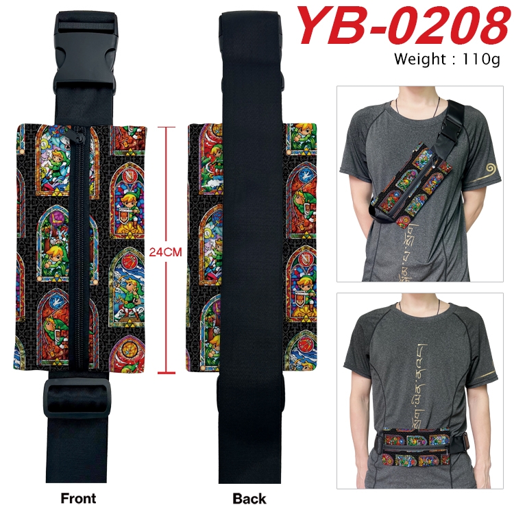 The Legend of Zelda Anime Canvas Shoulder Bag Chest Bag Waist Bag 110g YB-0208
