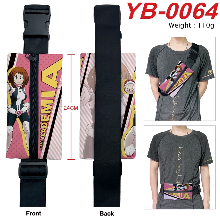 My Hero Academia Anime Canvas Shoulder Bag Chest Bag Waist Bag 110g YB-0064