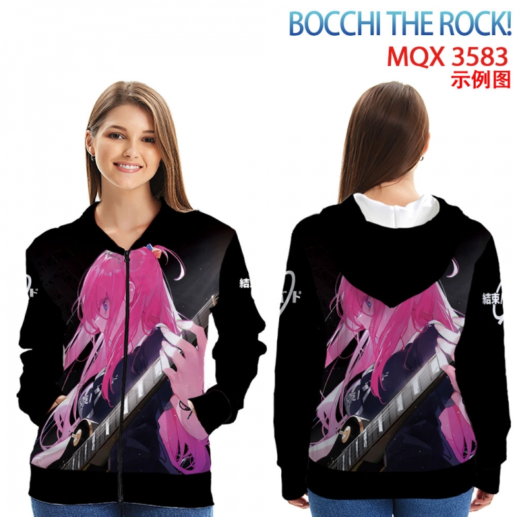 BOCCHI THE ROCK! Anime Zip patch pocket sweatshirt jacket Hoodie from 2XS to 4XL MQX 3582