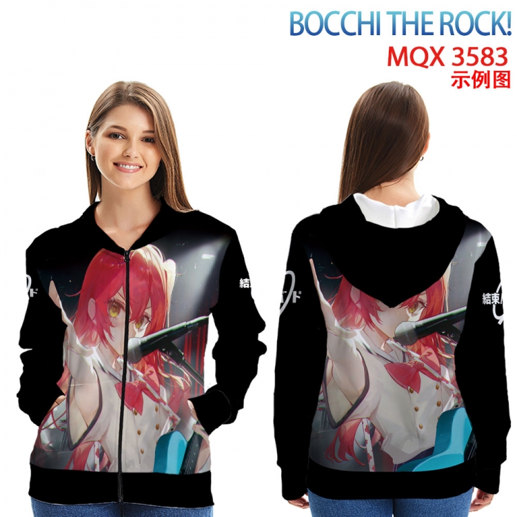 BOCCHI THE ROCK! Anime Zip patch pocket sweatshirt jacket Hoodie from 2XS to 4XL MQX 3583