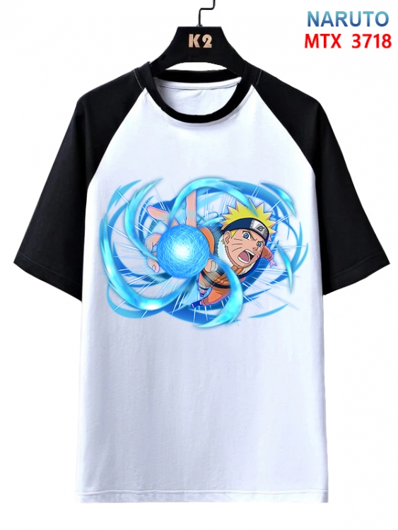 Naruto Anime raglan sleeve cotton T-shirt from XS to 3XL  MTX-3718
