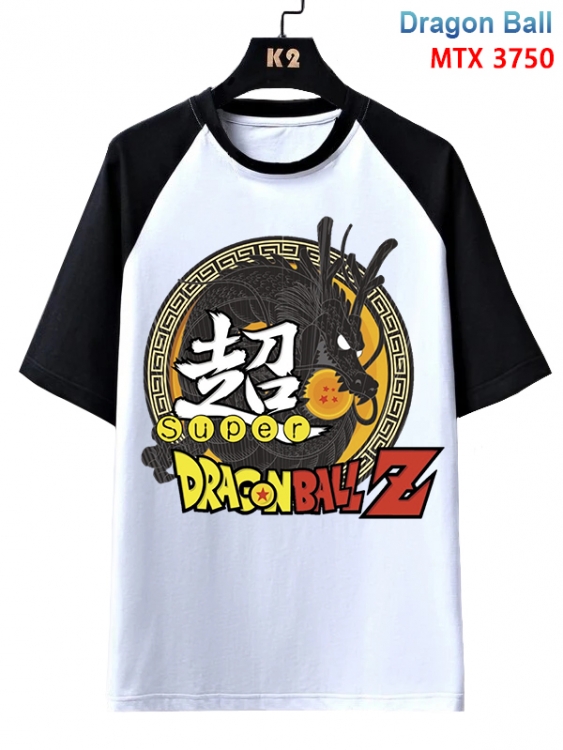DRAGON BALL Anime raglan sleeve cotton T-shirt from XS to 3XL MTX-3750