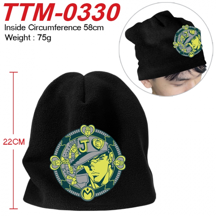 JoJos Bizarre Adventure Printed plush cotton hat with a hat circumference of 58cm 75g (adult size)  TTM-0330