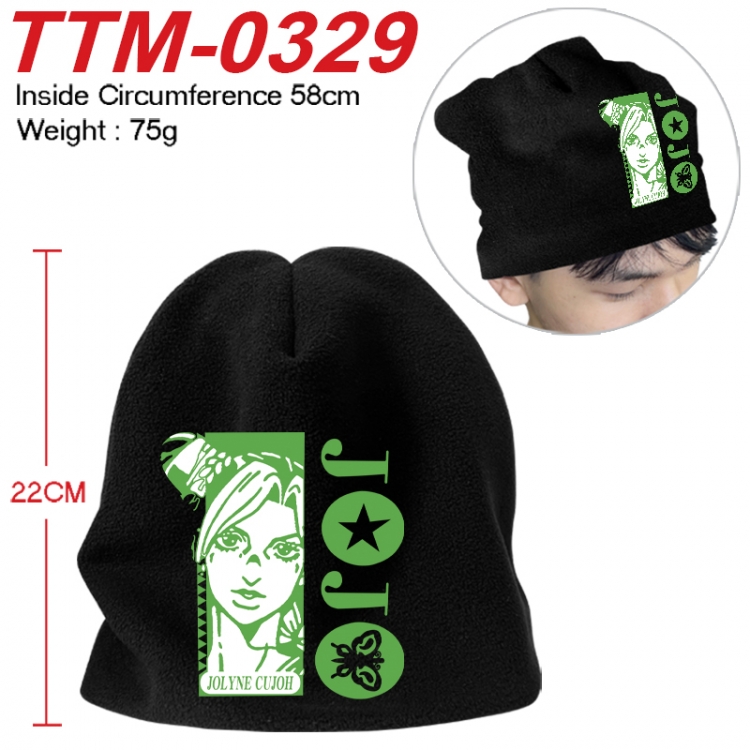 JoJos Bizarre Adventure Printed plush cotton hat with a hat circumference of 58cm 75g (adult size) TTM-0329