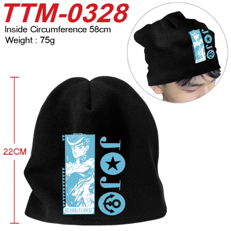 JoJos Bizarre Adventure Printed plush cotton hat with a hat circumference of 58cm 75g (adult size)  TTM-0328