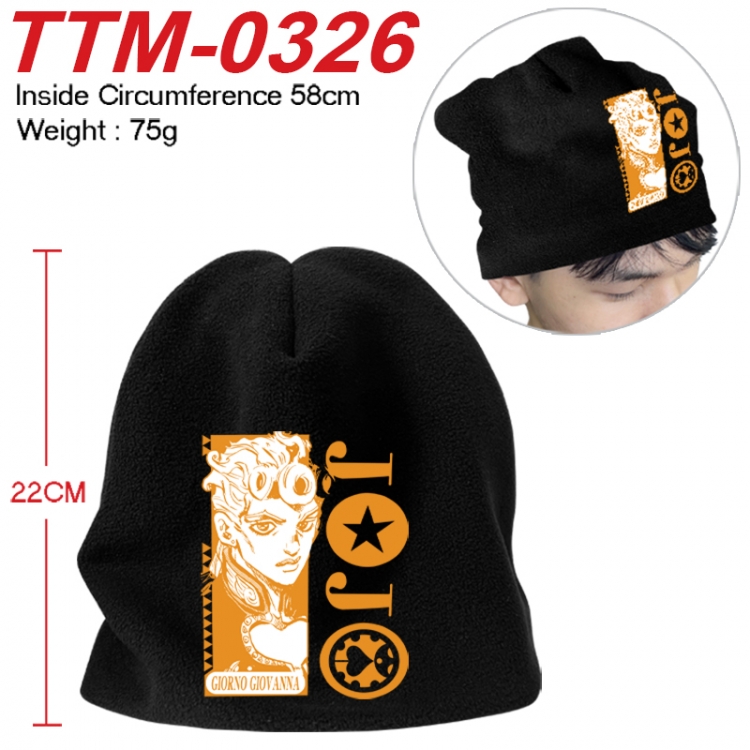 JoJos Bizarre Adventure Printed plush cotton hat with a hat circumference of 58cm 75g (adult size) TTM-0326