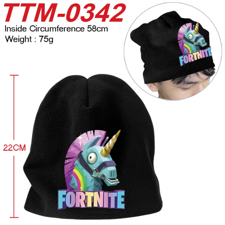 Fortnite Printed plush cotton hat with a hat circumference of 58cm 75g (adult size) TTM-0342
