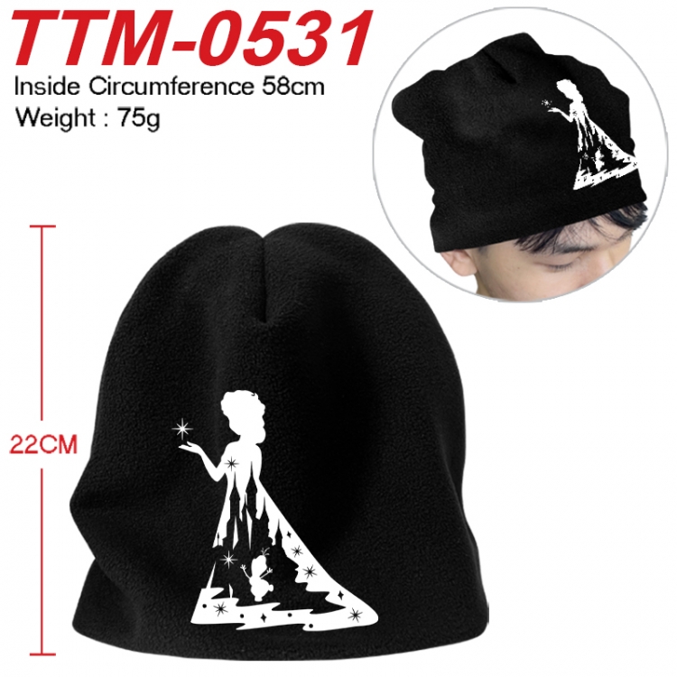 Frozen Printed plush cotton hat with a hat circumference of 58cm 75g (adult size) TTM-0531