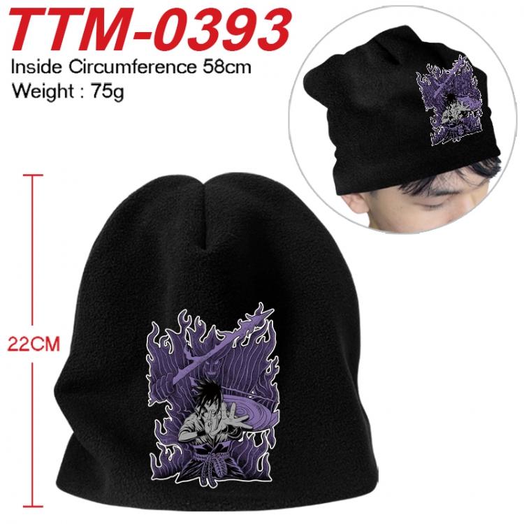 Naruto Printed plush cotton hat with a hat circumference of 58cm 75g (adult size)  TTM-0393