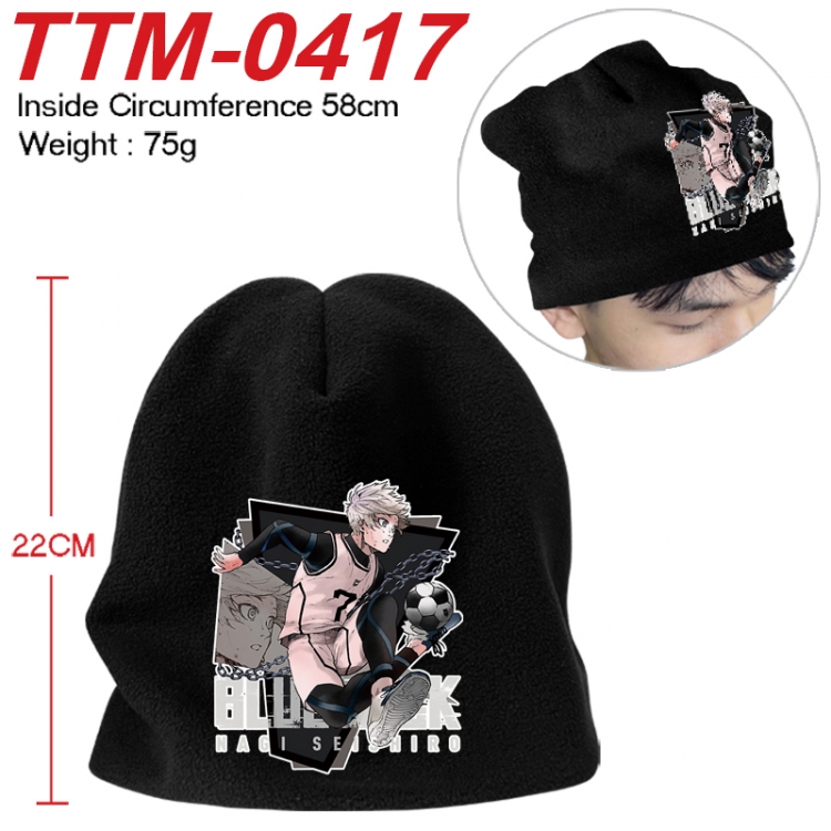 BLUE LOCK Printed plush cotton hat with a hat circumference of 58cm 75g (adult size) TTM-0417