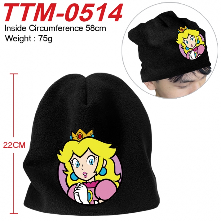 Super Mario Printed plush cotton hat with a hat circumference of 58cm 75g (adult size) TTM-0514
