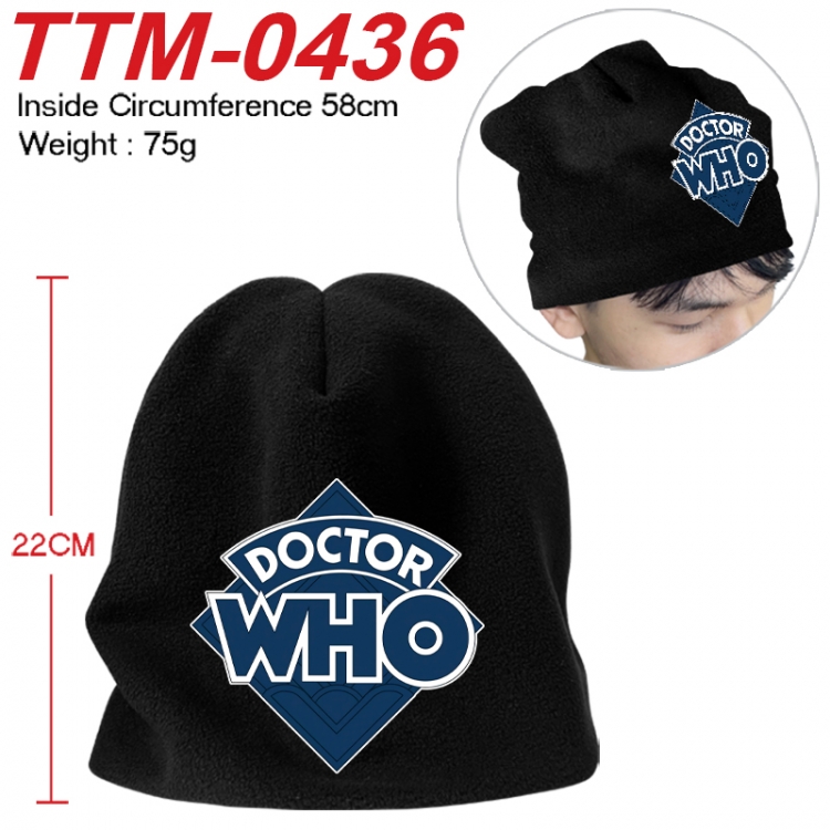Doctor Who Printed plush cotton hat with a hat circumference of 58cm 75g (adult size) TTM-0436