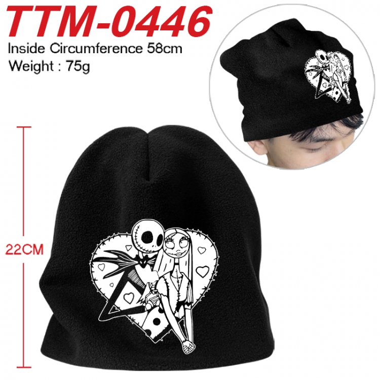 The Nightmare Before Christmas Printed plush cotton hat with a hat circumference of 58cm 75g (adult size) TTM-0446