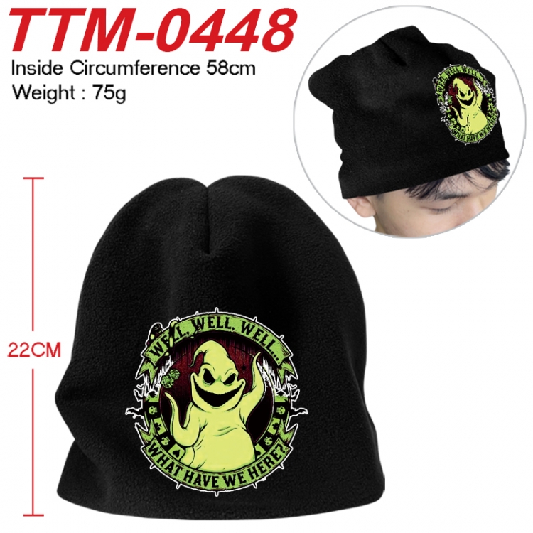 The Nightmare Before Christmas Printed plush cotton hat with a hat circumference of 58cm 75g (adult size) TTM-0448