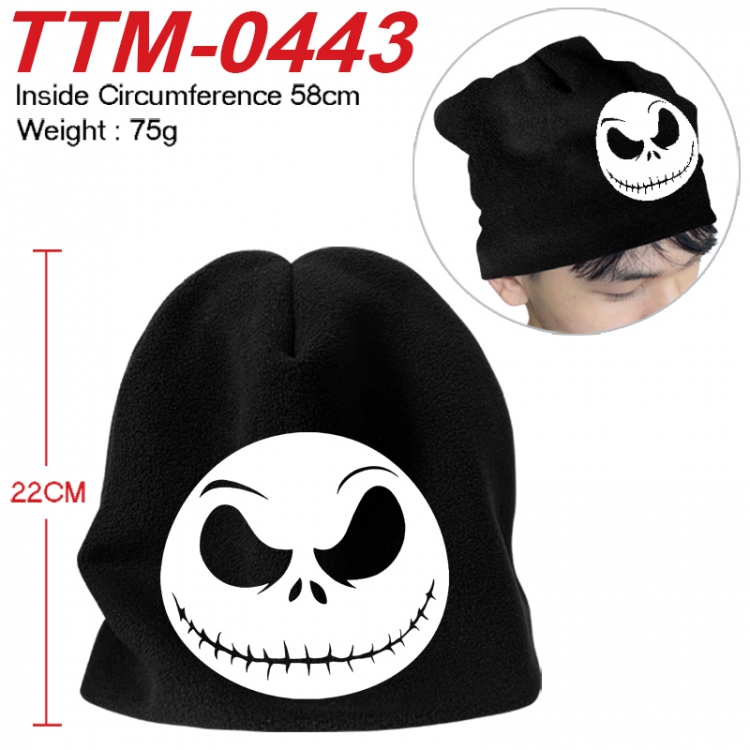The Nightmare Before Christmas Printed plush cotton hat with a hat circumference of 58cm 75g (adult size) TTM-0443