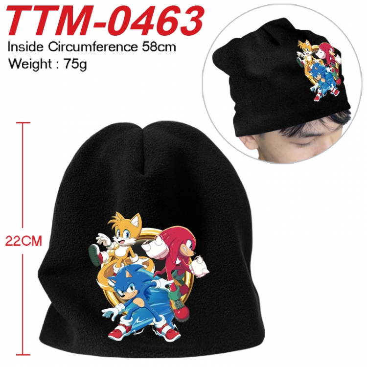 Sonic The Hedgehog  Printed plush cotton hat with a hat circumference of 58cm 75g (adult size) TTM-0463