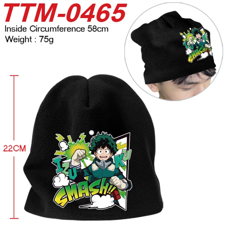 My Hero Academia Printed plush cotton hat with a hat circumference of 58cm 75g (adult size) TTM-0465