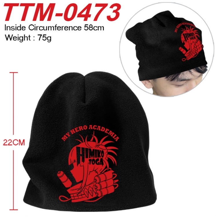 My Hero Academia Printed plush cotton hat with a hat circumference of 58cm 75g (adult size) TTM-0473