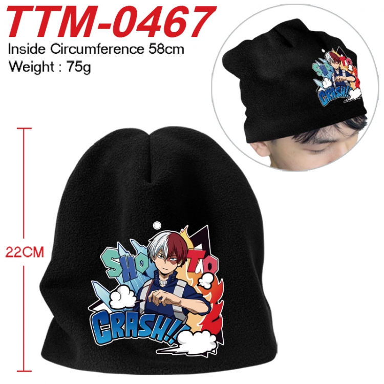 My Hero Academia Printed plush cotton hat with a hat circumference of 58cm 75g (adult size) TTM-0467