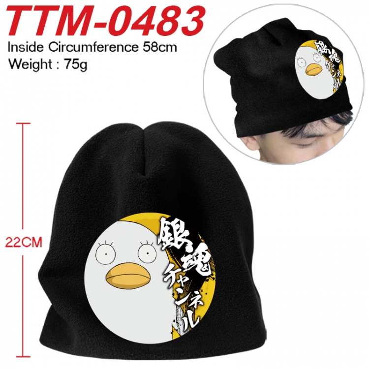 Gintama Printed plush cotton hat with a hat circumference of 58cm 75g (adult size) TTM-0483