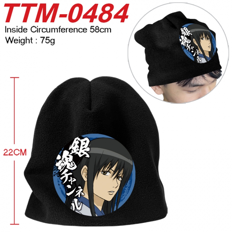 Gintama Printed plush cotton hat with a hat circumference of 58cm 75g (adult size) TTM-0484