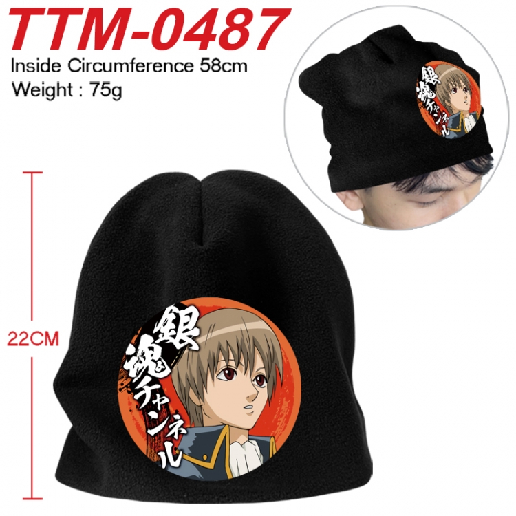 Gintama Printed plush cotton hat with a hat circumference of 58cm 75g (adult size) TTM-0487