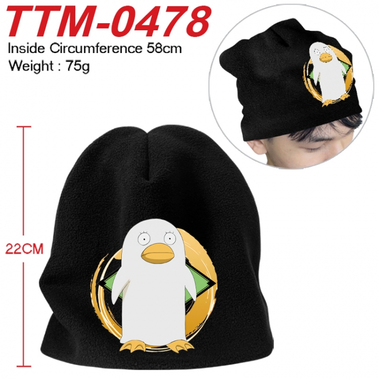 Gintama Printed plush cotton hat with a hat circumference of 58cm 75g (adult size) TTM-0478