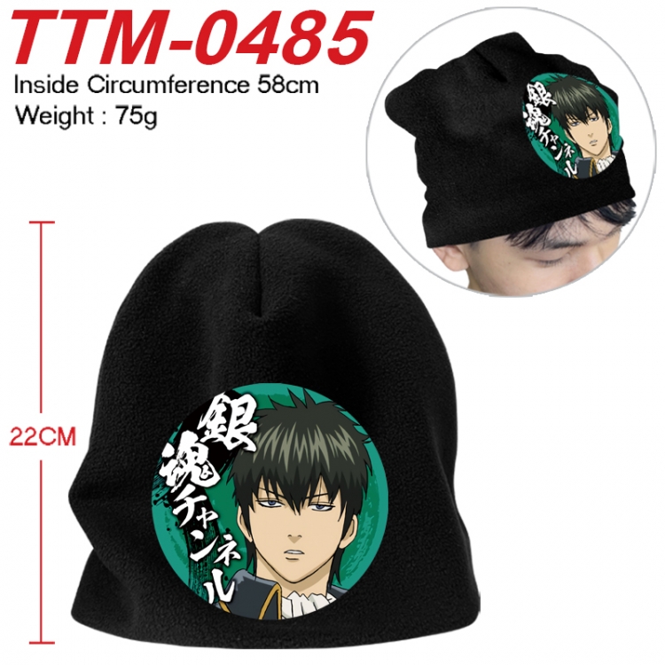 Gintama Printed plush cotton hat with a hat circumference of 58cm 75g (adult size) TTM-0485