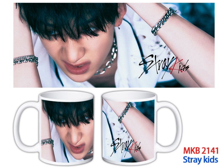 Stray kids Anime color printing ceramic mug cup price for 5 pcs  MKB-2141