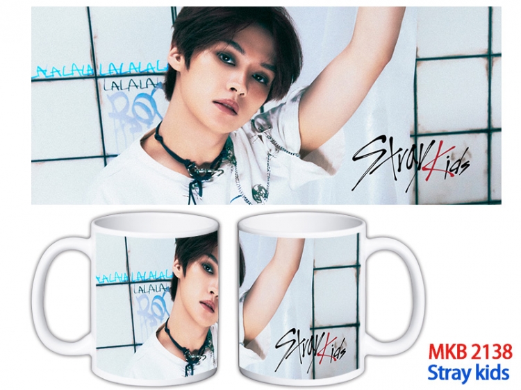 Stray kids Anime color printing ceramic mug cup price for 5 pcs MKB-2138