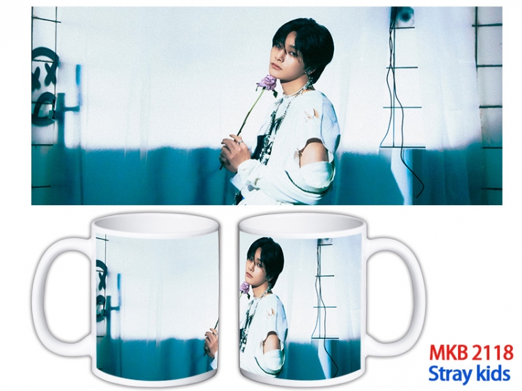 Stray kids Anime color printing ceramic mug cup price for 5 pcs MKB-2118