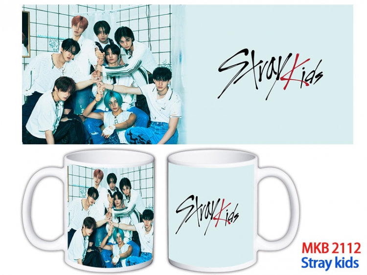 Stray kids Anime color printing ceramic mug cup price for 5 pcs  MKB-2112