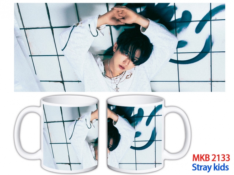 Stray kids Anime color printing ceramic mug cup price for 5 pcs MKB-2133