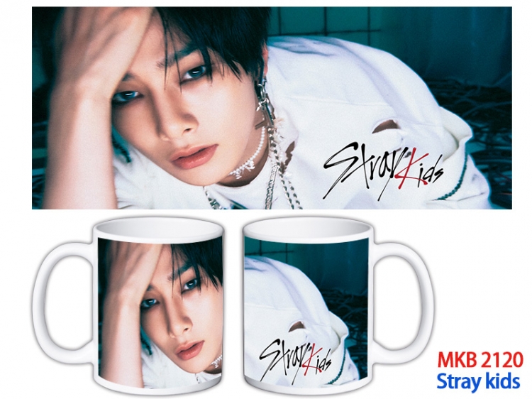 Stray kids Anime color printing ceramic mug cup price for 5 pcs MKB-2120