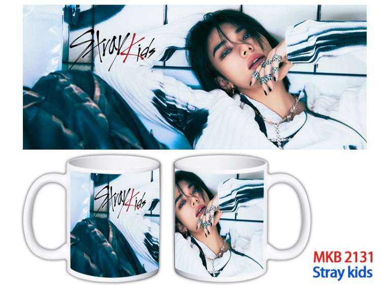 Stray kids Anime color printing ceramic mug cup price for 5 pcs MKB-2131