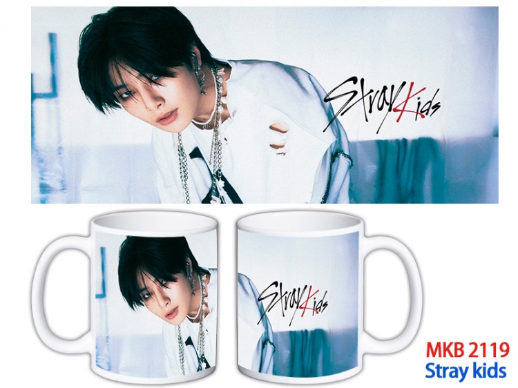 Stray kids Anime color printing ceramic mug cup price for 5 pcs  MKB-2119