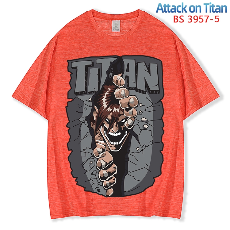 Shingeki no Kyojin ice silk cotton loose and comfortable T-shirt from XS to 5XL  BS-3957-5