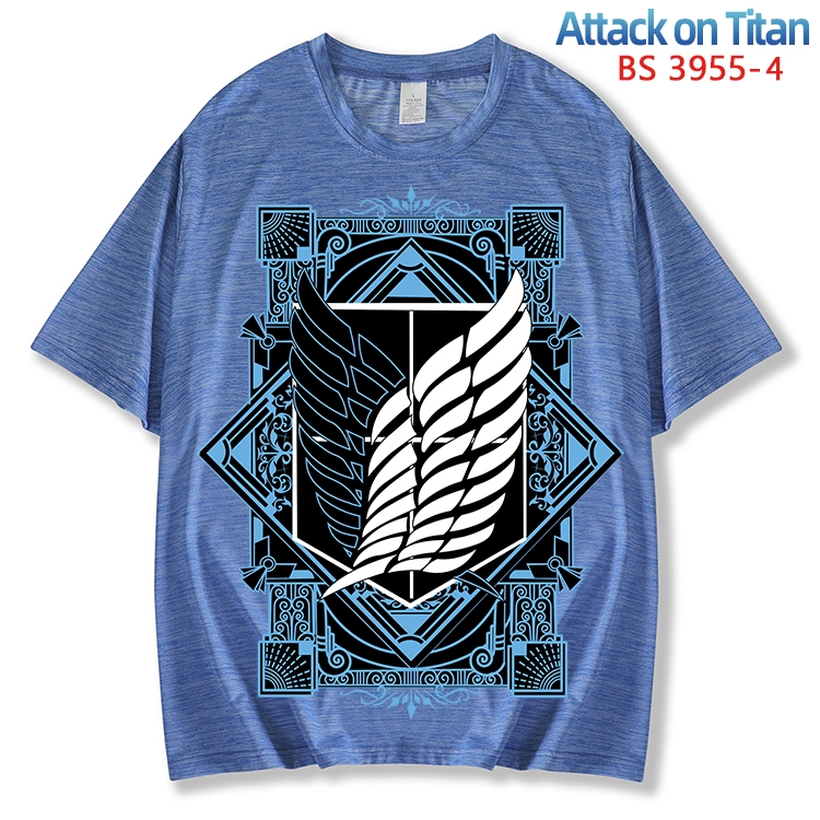 Shingeki no Kyojin ice silk cotton loose and comfortable T-shirt from XS to 5XL  BS-3955-4
