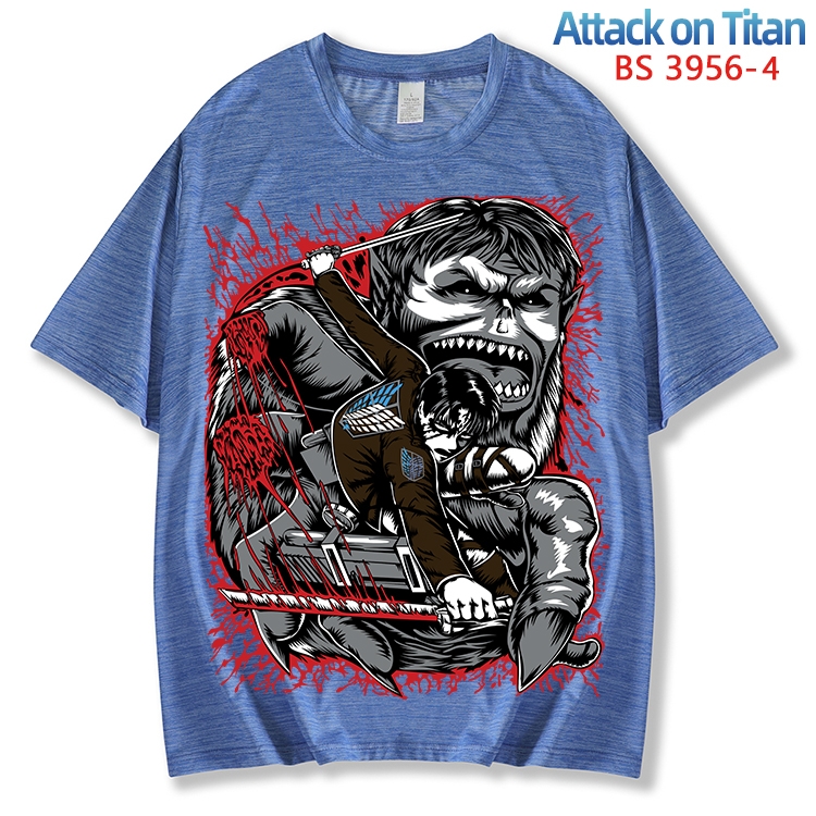 Shingeki no Kyojin ice silk cotton loose and comfortable T-shirt from XS to 5XL BS-3956-4